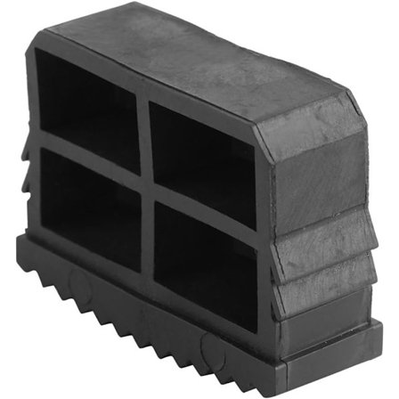 Stigefødder, 1 par skridsikre gummifødder til stige, udskiftning af stigefødder, fodmåtte, pude, sål, sort