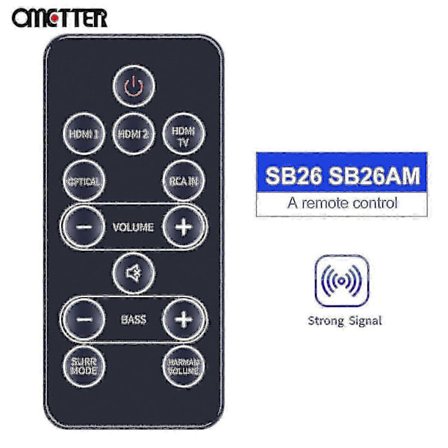 Tib Ny fjärrkontroll för Harman Kardon Sb26 Sb26am Sb 26 Advanced Bluetooth Soundbar