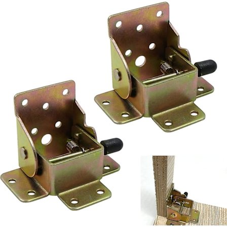 Selvlåsende foldebeslag låsende bord seng foldeben - 2 stk. med låsning, foldebordsbeslag, foldebeslag til bordben og bænke