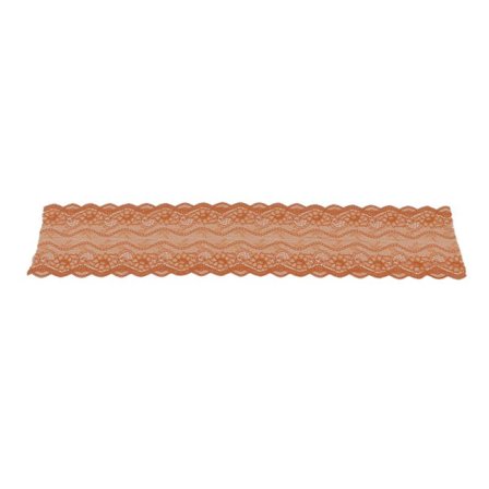 10 meter blondebånd 18,5 cm bredt, klippbart, håndlavet DIY-tøjmesh, nylon stretch blondebånd dekoration cremet tomat brun-FA-