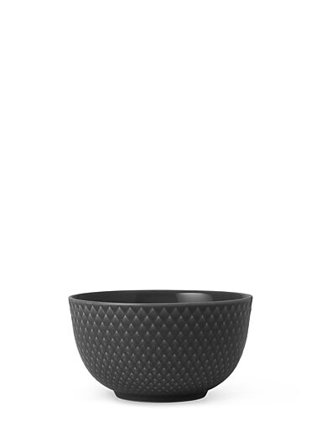 LYNGBY PORCELÆN Skål Ø11cm Rhombe Earth Slate