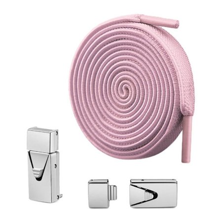 Press Lock Snørebånd Quick No Tie Snørebånd PINK