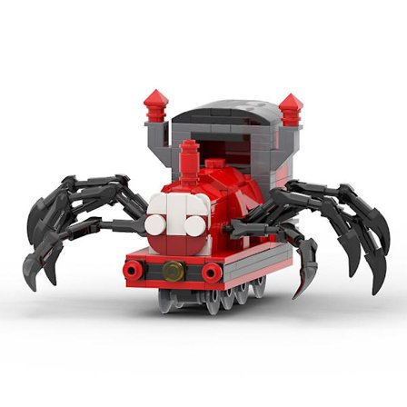 Moc Charles Monster Spider Evil Train Byggsten Leksak Skräckspel Figur Choo Modell Tegelsten Diy Barn Present