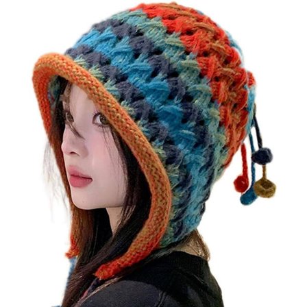 Varme strikkede huer til kvinder og piger med bløde materialer i forskellige farver, perfekte vinterhuer eller jule- og fødselsdagsgaver