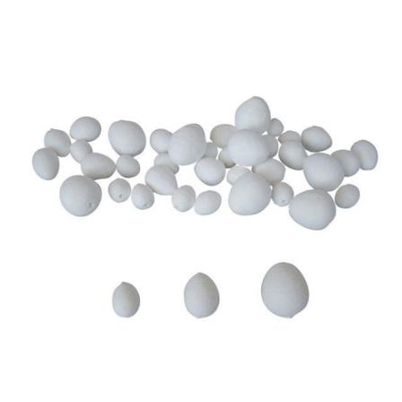 Pappägg, Vit, 3 storlekar, 150/fp (till påskpyssel/julpyssel) Vit