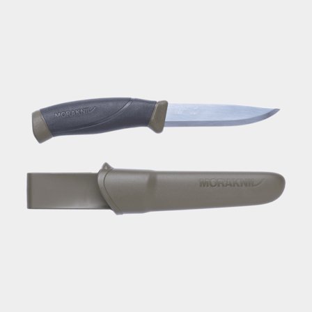 Faca utilitária Morakniv Companion , 219 mm, borracha TPE / aço carbono, Military Green