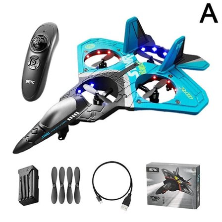V17 Jet Fighter Stunt Fly - Fjernstyrt fly Spin Toy Gave til barn [DB]