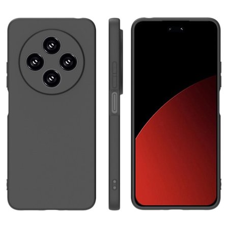 SKALO Xiaomi Redmi 14C Matte Black Ultra-tynd TPU Cover