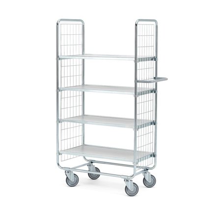 Hyllyvaunu CRAFT, 4 hyllytasoa, 200 kg, 750x425x1565 mm