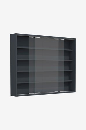 VCM - Vcm Vægvitrine Agisa L - Grå - Skabe - Fra Homeroom