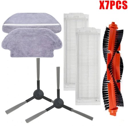 För Xiaomi Robotdammsugare S10 S12 T12 B106GL/Mopp 2S XMSTJQR2S /3C B106CN Reservdelar, Huvudborste Filter Mopp Ersättningsdelar