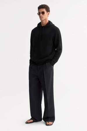 Soft Goat - Men's Hoodie - Cashmere hoodie - S - Black