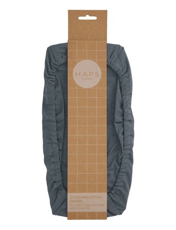 Haps Nordic | Square Cotton Cover 2-Pack Solid | 30X12CM