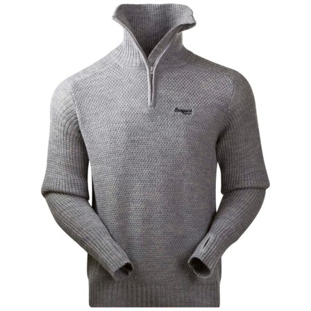 Bergans Men's Ulriken Jumper Men long-sleeved sweaters Grey S