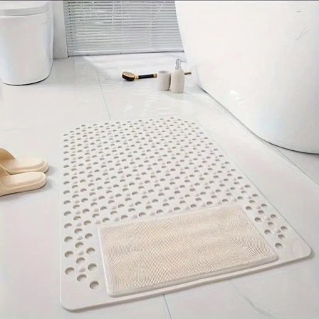 Badeværelsesmåtte Skridsikker Brusemåtte med Massage og Hurtigtørrende Design, Blød og Praktisk_TF_TF