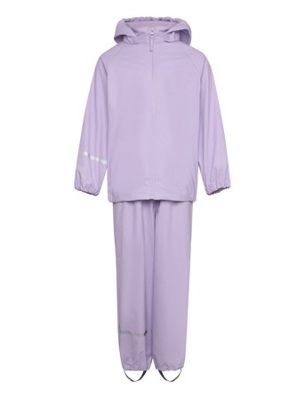 CeLaVi Basic Rainwear Set -Recycle Pu - Purple - 80