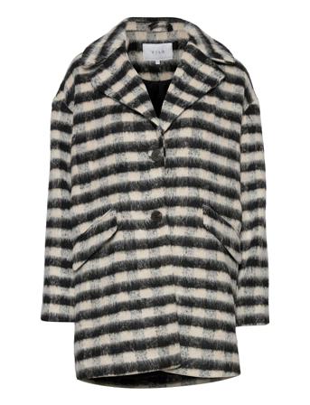 Vialissi Check Jacket/Pb Uldjakke Jakke Multi/mønstret Vila