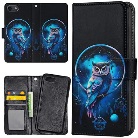 iPhone 16e - Plånboksfodral/Skal Owl