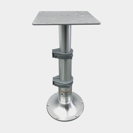 Bootstisch - Tischgestell ESM, verstellbar 33 - 70 cm, Ø10.2/8.9/7.3 cm, Ø30.5 cm - Boot