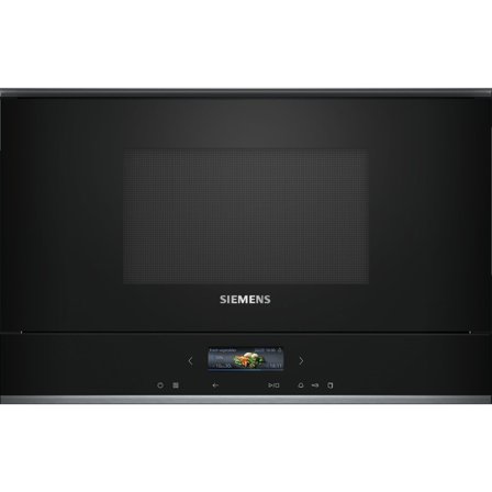 Siemens BF722L1B1 iQ700 integrert mikrobølgeovn, svart