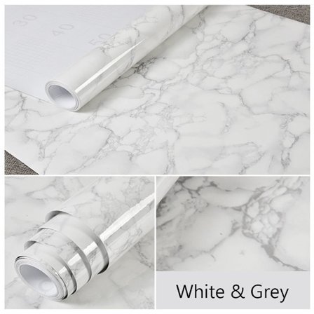 Marmor Tapet Desktop Sticker Renovering af møbler