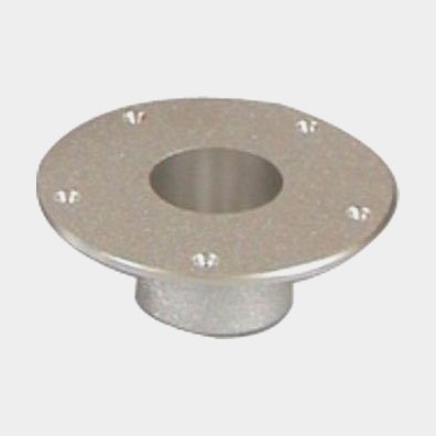 Basplatta / durkfäste Barka, Ø170 mm, till Ø55 mm rör