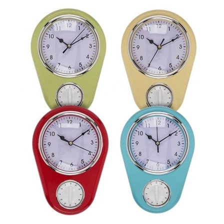 Wall Clock & Timer - Clock with Timer Function (White)