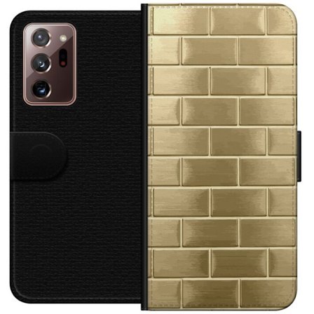 Plånboksfodral till Samsung Galaxy Note20 Ultra med Gyllene Murstenar