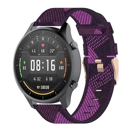 22 mm Stripe Weave Nylon Watch för Xiaomi Mi Watch Color, Garmin Vivoactive 4