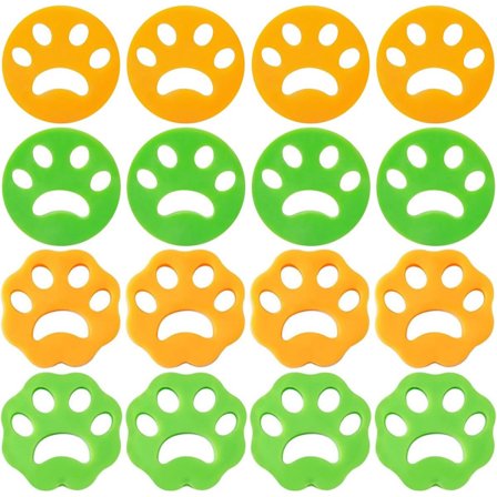 16 stk. - Vaskebolde til vaskemaskine - Hårfanger vaskebolde - Vaskebold - Anti-hår - Også egnet til dyrehår - Genanvendelig -