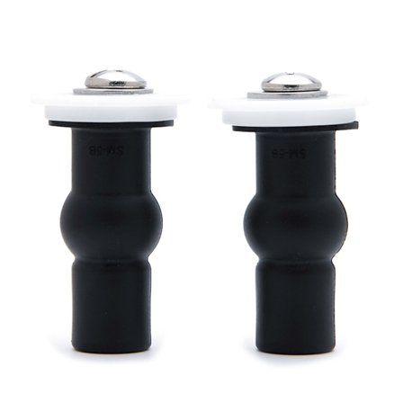 2 delar Universal Toalettlock Skruvgångjärn Verktygstoalett för sätesfäste Skruvbultar Toalettanslutning Hårdvara Lätt att montera