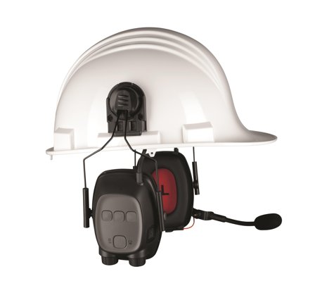 Howard Leight Sync Impact Høreværn med hjelmholder, Bluetooth og skærm, Høreværn