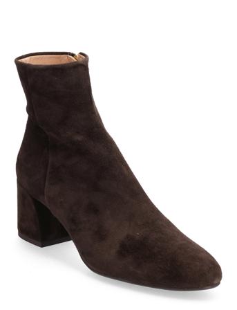 Booties Shoes Boots Ankle Boots Ankle Boot - Heel Brun Billi Bi