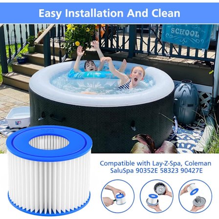 Lay-Z-Spa filterpatron (VI), kompatibel med alle Lay-Z-Spa badestampmodeller