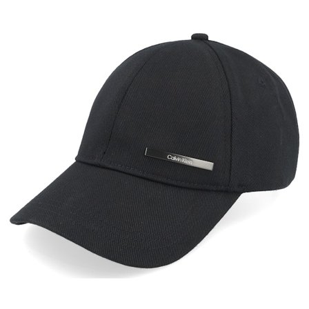 Calvin Klein - Metal Bar Cap Black Adjustable Adjustable Black Cap - @ Hatstore