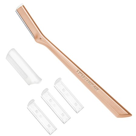 Tweezerman Facial Razor Rose Gold, Makeup, Øjenbryn, Øjenbrynstrimmere