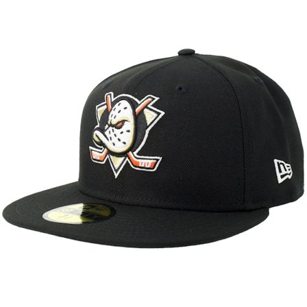 New Era - NHL Sort fitted Kasket - Anaheim Ducks 59FIFTY Black Fitted @ Hatstore
