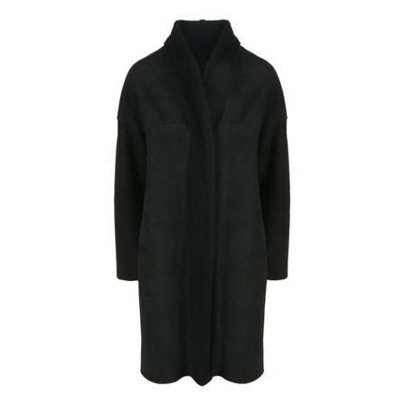 Salvatore Santoro, Single-Breasted Coats Czarny, Kobieta, Rozmiar: S
