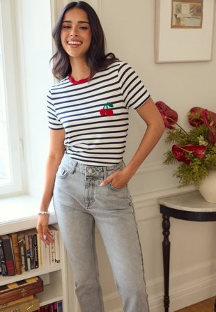 ONLY Onlheart Life S/S TEE JRS NOOS Klær