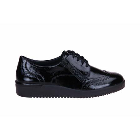 Solidus, Kathy Sneakers K-leest Zwart, Dames, Maat:40 EU