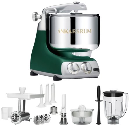 Ankarsrum AKM 6230 -yleiskone + deluxe-paketti, forest green