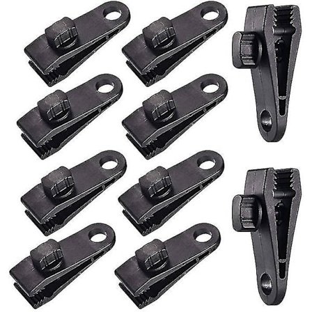 10 stk. Presenningklemmer Heavy Duty Teltsklemmer