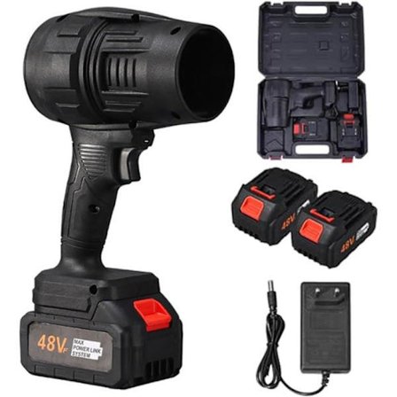 Turbo Jet Blåser, 190000 RPM Trådløs Løvblåser med 1 Batterier Hastighet u200bu200b32000, Effekt 350W (24V) (kun ett batteri)