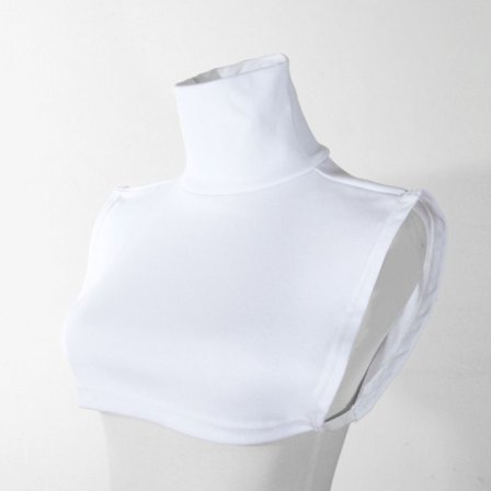 Turtleneck Fake Collar Mock Neck Cover WHITE WHITE