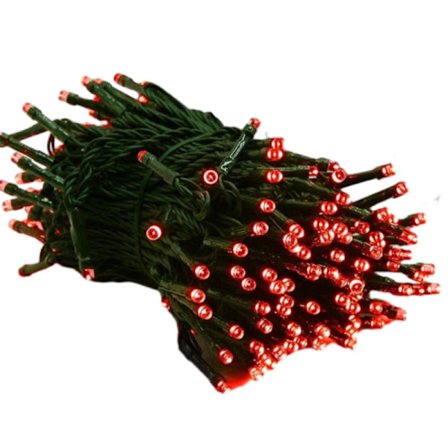 200 LED:n vihreät kestävät valosarjat