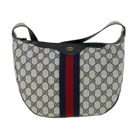 Gucci Vintage, Pre-owned Canvas gucci-bags Grijs, Dames, Maat:ONE Size,leer