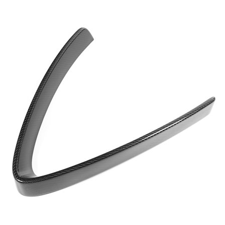 Kuiva hiilikuitu etupuskurin alaosan keskiosan säleikön kehys V-muotoinen koriste sopii Alfa Romeo Stelvioon 2017-2019