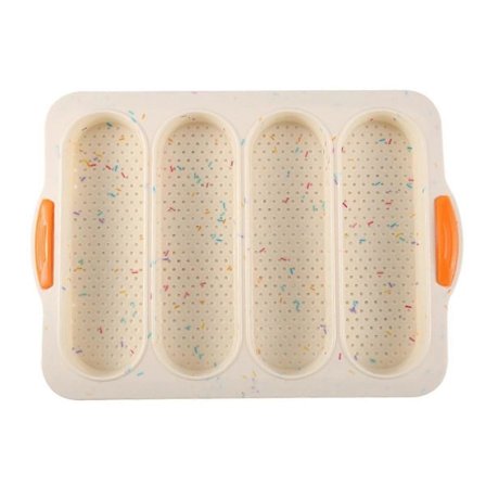 4-paikkainen ranskalainen kakkuvuoka Ranskalainen DIY pieni leipävuoka Tarttumaton helposti irrotettava leivinpelti valkoinen