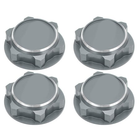 Lätta Hex-Hjulmuttrar i Aluminiumlegering 17mm Anti-Loss Dammtäta Hex-Muttrar för 1/8 RC-Bil Titan Grå