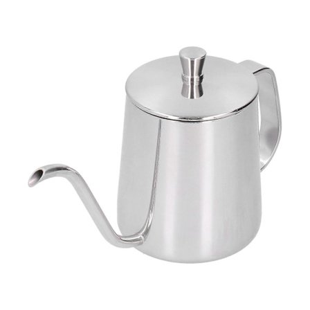 Hældekande i rustfrit stål til håndbrygning af kaffe 350ml Sølv 21,8x13,8cm[HK]